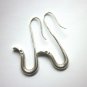 Thai Hill Tribe Earrings Pure Fine Silver Ethnic Snake Cobra Hooks Dangle R530