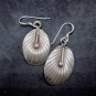 Thai Hill Tribe Earrings Pure Fine Silver Ethnic Dangle Hooks Leaf Party R523