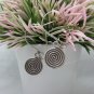 Thai Hill Tribe Earrings Pure Fine Silver Ethnic Spiral Curly Hooks R537