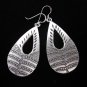 Thai Hill Tribe Earrings Fine Silver karen tribal Pears shaped ER168