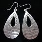 Thai Hill Tribe Earrings Fine Silver karen tribal Pears shaped ER168