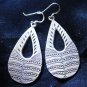 Thai Hill Tribe Earrings Fine Silver karen tribal Pears shaped ER168
