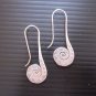 Fine Silver Earrings Karen Vintage Fashions Dangle Tribal Spiral Stick CS1312592