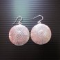 Fine Silver Earrings Karen Vintage Fashions Dangle Spiral Round Circle CS9125943