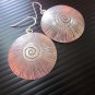 Fine Silver Earrings Karen Vintage Fashions Dangle Spiral Round Circle CS9125943