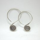 Fine Silver Earrings Karen Vintage Fashions Dangle Cute Spiral Coils CS18125943