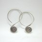 Fine Silver Earrings Karen Vintage Fashions Dangle Cute Spiral Coils CS18125943