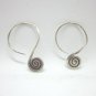 Fine Silver Earrings Karen Vintage Fashions Dangle Cute Spiral Coils CS18125943