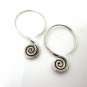 Fine Silver Earrings Karen Vintage Fashions Dangle Cute Spiral Coils CS18125943
