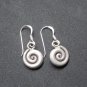 Thai Hill Tribe Stud Earrings Pure Fine Silver Ethnic Round Little Spiral R529