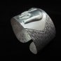 Fine Silver Bracelet Bangle Cuff Vintage Elephant Thai craft Silber Armband B35