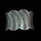 Fine Silver Bracelet Bangle Cuff Vintage Zigzag Leaf wave Silber Armband B36