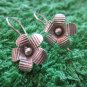 Fine Silver Earrings Hill Tribe Karen Fashions Dangle Little Flowers CS91259E111