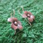 Fine Silver Earrings Hill Tribe Karen Fashions Dangle Little Flowers CS91259E111