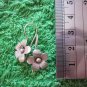 Fine Silver Earrings Hill Tribe Karen Fashions Dangle Little Flowers CS91259E111