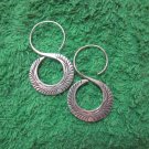 Fine Silver Earrings Hill Tribe Karen Fashions Dangle 8 Spiral Roll Handcrafted