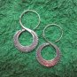 Fine Silver Earrings Hill Tribe Karen Fashions Dangle 8 Spiral Roll Handcrafted