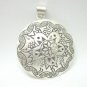 Fine Silver Pendants Flower & Plant Floral Mandala Attraction Stylish Jewelry
