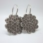 Pure Fine Silver Earrings Hill Tribe Gypsy Chunky Drop Bubbles Artisan Jewelry