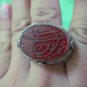 Islamic Ring 925 Sterling Silver Muslim Antique engraved Agate men craft 44604