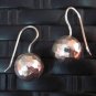 Fine Silver Earrings Hill Tribe Karen argento orecchini oorbellen Hammered balls