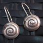 Fine Silver Earrings Hill Tribe Karen argento orecchini oorbellen Spiral Shell