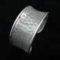 Fine Silver Bracelet Bangle Cuff Vintage Tribal band Engrave Silber Armband B32
