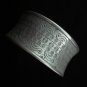 Fine Silver Bracelet Bangle Cuff Vintage Tribal band Engrave Silber Armband B32
