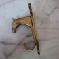 Brass Cupboard Puller Hanging Vintage Horse Hooks Antique Door wardrobe Handles