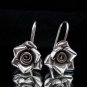 Thai Hill Tribe Earrings Fine Silver Dangle Schmuck Rosa Ohrringe Silber ER159