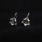 Thai Hill Tribe Earrings Fine Silver Dangle Schmuck Rosa Ohrringe Silber ER159