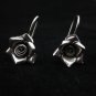 Thai Hill Tribe Earrings Fine Silver Dangle Schmuck Rosa Ohrringe Silber ER159
