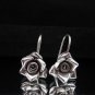 Thai Hill Tribe Earrings Fine Silver Dangle Schmuck Rosa Ohrringe Silber ER159