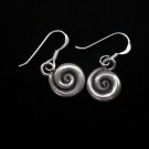 Thai Hill Tribe Earrings Fine Silver Schmuck Spirale Ohrringe Silber ER158