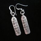 Thai Hill Tribe Earrings Fine Silver Tribal EGYPT Tag Engraved Ohrringe الأقراط