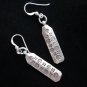 Thai Hill Tribe Earrings Fine Silver Tribal EGYPT Tag Engraved Ohrringe &Oslash;&sect;&Ugrave;�&Oslash;&pound;&Ugrave;�&Oslash;&plusmn;&Oslash;&sect;&Oslash;&middot;