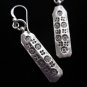 Thai Hill Tribe Earrings Fine Silver Tribal EGYPT Tag Engraved Ohrringe &Oslash;&sect;&Ugrave;�&Oslash;&pound;&Ugrave;�&Oslash;&plusmn;&Oslash;&sect;&Oslash;&middot;