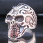 Fashion Stainless Steel Ring Size 9 Vintage Men Woman Skull Biker anello ringe 2