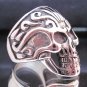 Fashion Stainless Steel Ring Size 9 Vintage Men Woman Skull Biker anello ringe 2