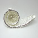 Fine Silver Pendants Elegant Spiral Roll Coil Shell Stylish Excellency Craft