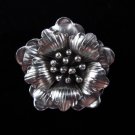 Pure Fine Silver Pendant Hill tribe thai Anhänger Nature Pedal flower