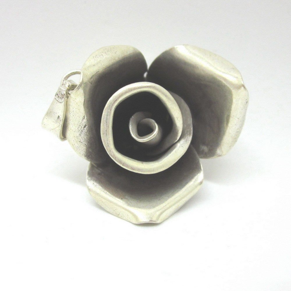 Fine Silver Pendants Floral Rose Hip Handcraft Wedding Engagements Bridal Suite