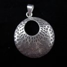 Fashion Pendants Hill tribe Pure Fine silver thai karen Vintage Round