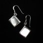 Thai Hill Tribe Earrings Fine Silver Ohrringe Silber Schmuck Cubic Cube ER149