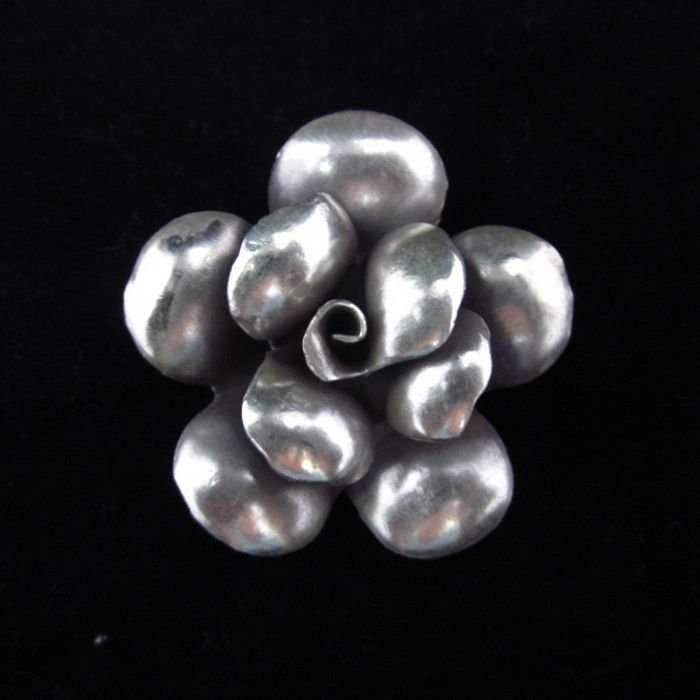 Hill tribe pure Fine Silver Pendants Rose Flower Floral Ethnic Handcrafted