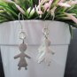 Thai Hill Tribe Earrings Pure Silver Ethnic Lovely Couple Date Kids R514