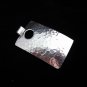 Pure Silver Pendants Hill tribe Hammered Square Shape Tribal Hand Craft