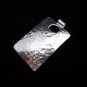 Pure Silver Pendants Hill tribe Hammered Square Shape Tribal Hand Craft
