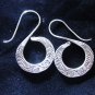 Thai Hill Tribe Earrings Fine Silver Karen tribal S Shaped gift ER127