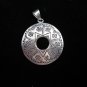 Pure Fine Silver Pendants Hill Tribe Ethnic Handcrafted Round Flower & Star
